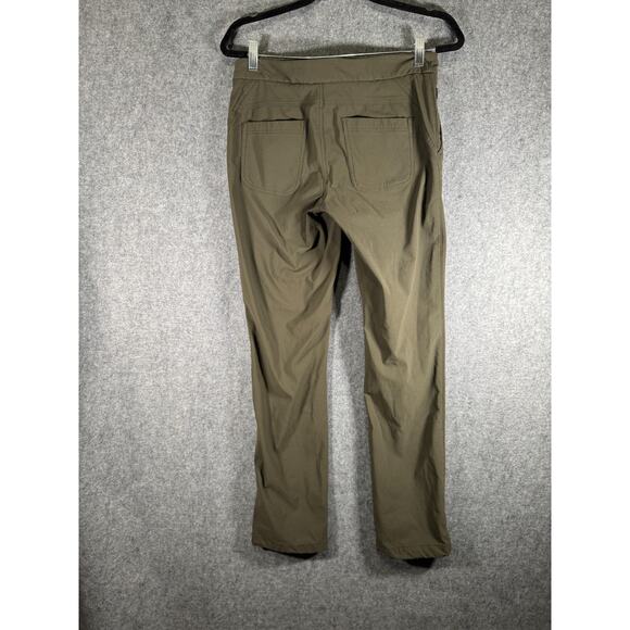 Athleta Pants Women 8 Green Wander Trek Tech‎ Nylon Hiking Gorpcore Outdoor - Picture 5 of 8